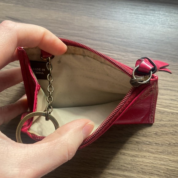 Coach Pink Patent Leather Card Case - Picture 3 of 4